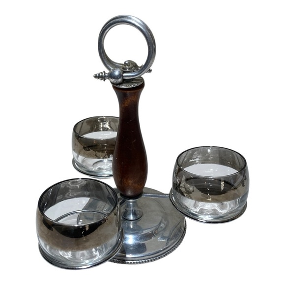 Vintage Mid Century Condiment Tray With Dorthy Thorpe Gas Inserts - Picture 2 of 4